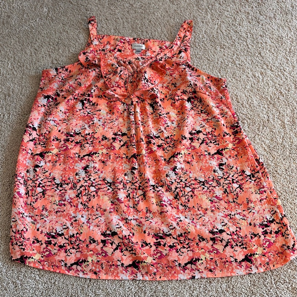 Avenue Sleeveless Floral Top. Size 14/16